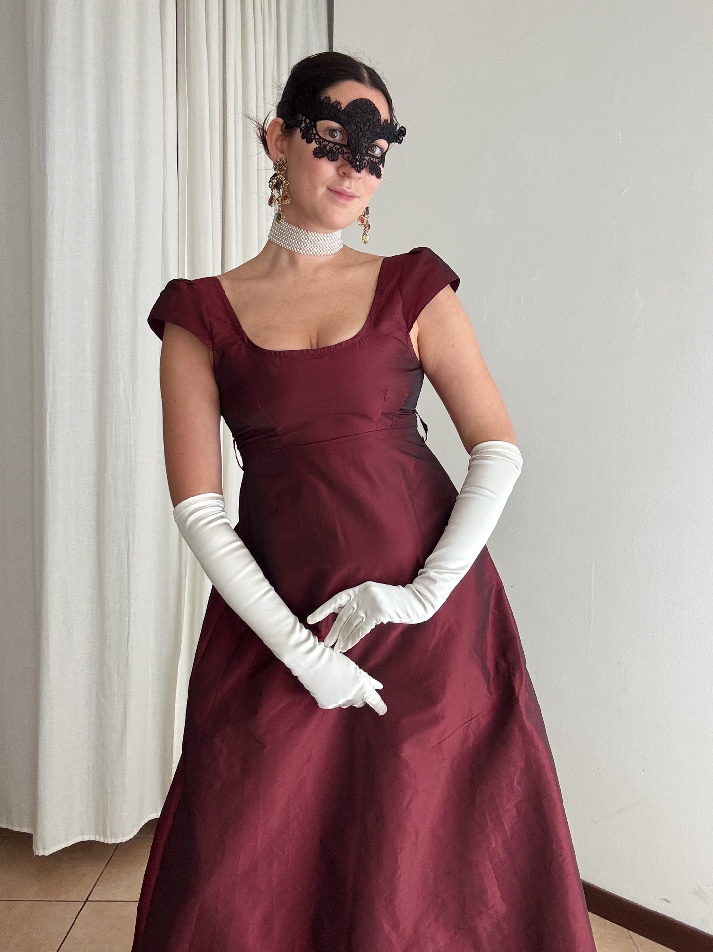 Abito bordeaux XS
