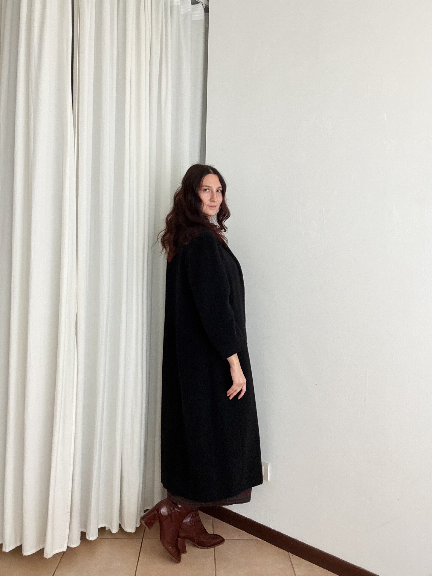 Cappotto lungo nero L