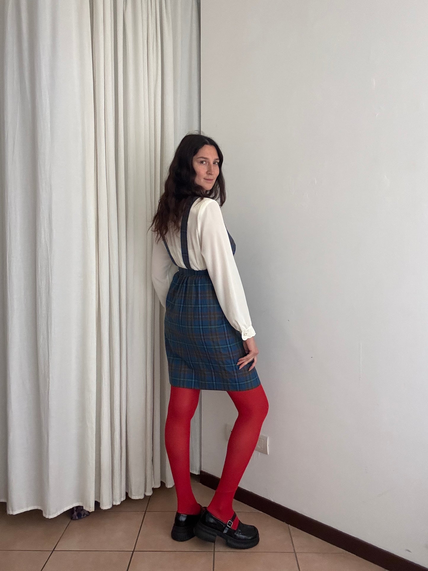 Abito salopette blu 40/42