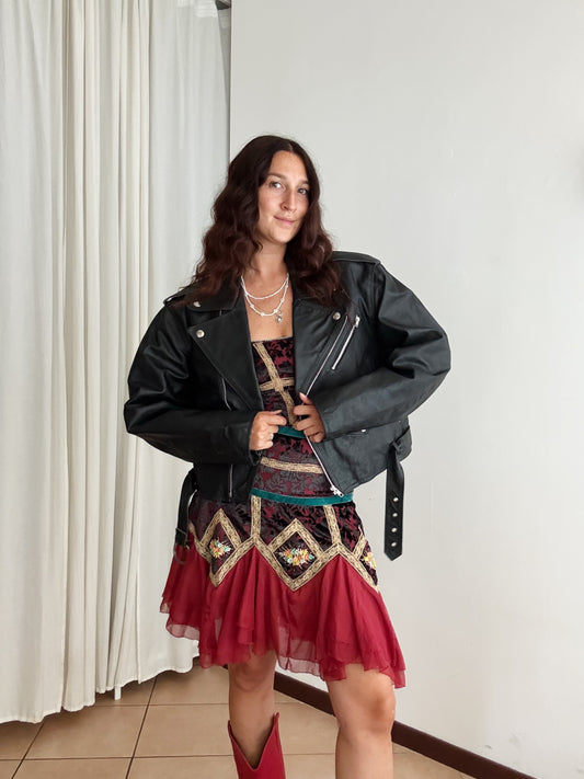 Chiodo in pelle unisex 52