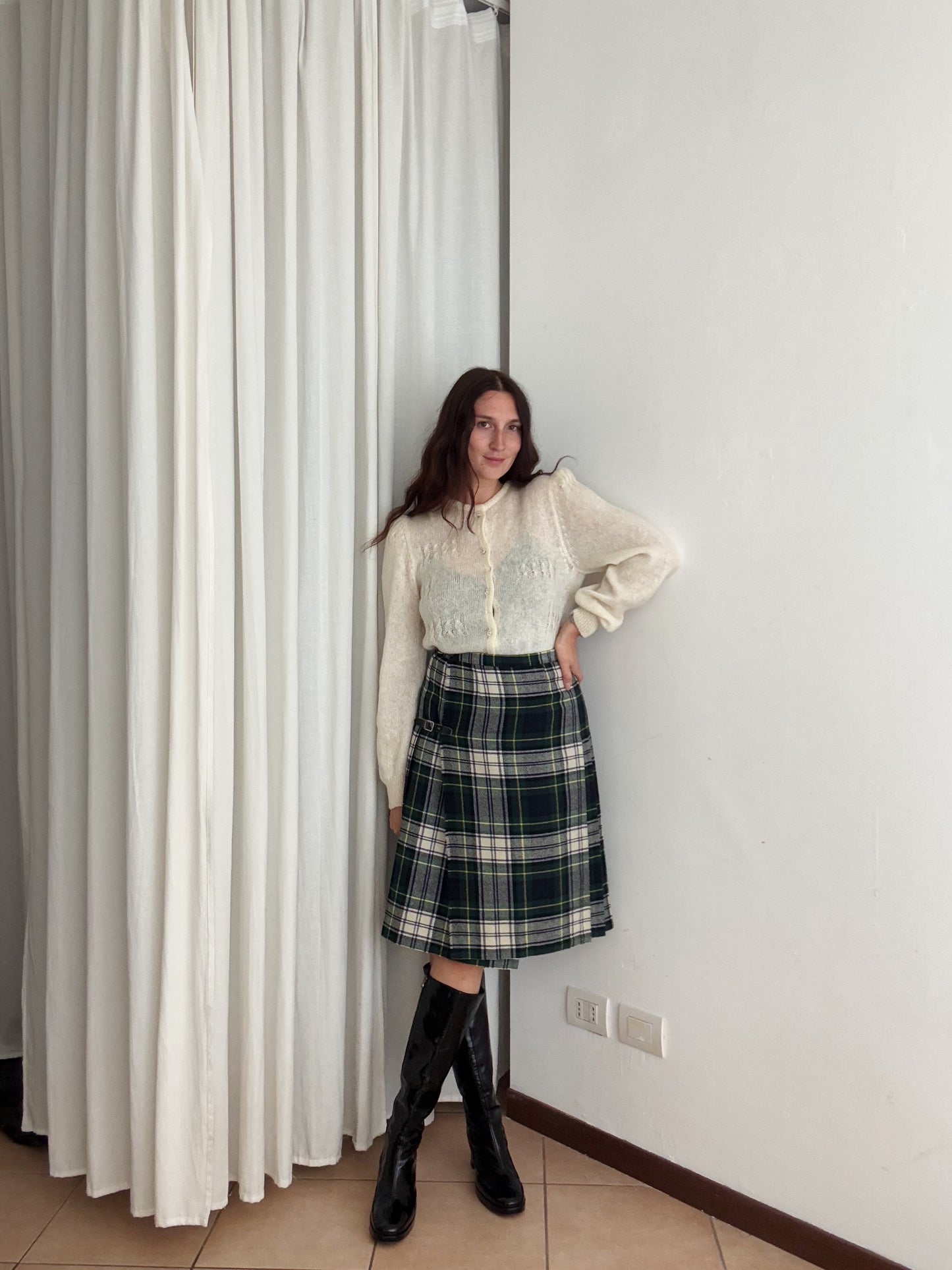 Kilt scozzese verde M