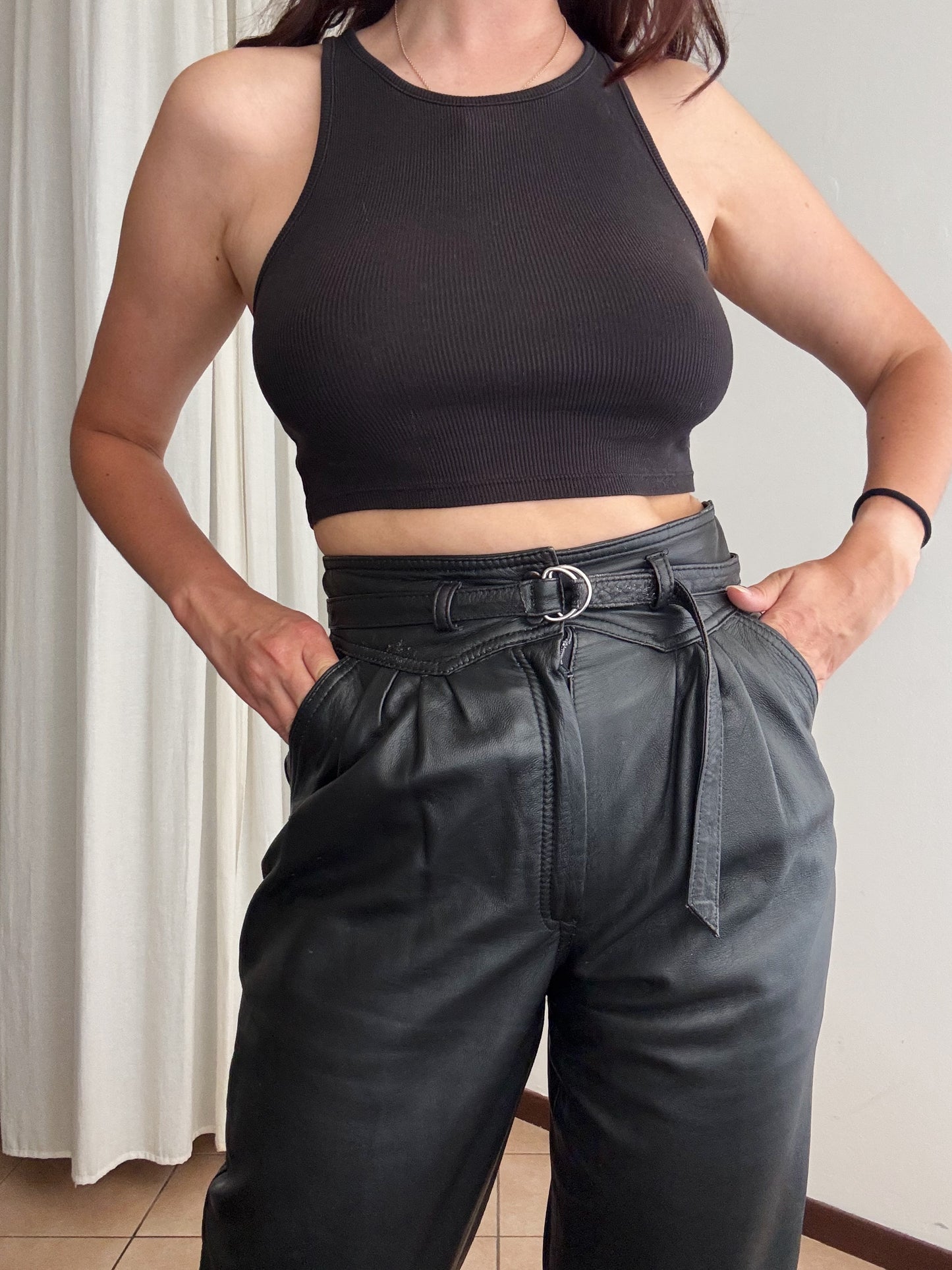 Pantaloni pelle 42