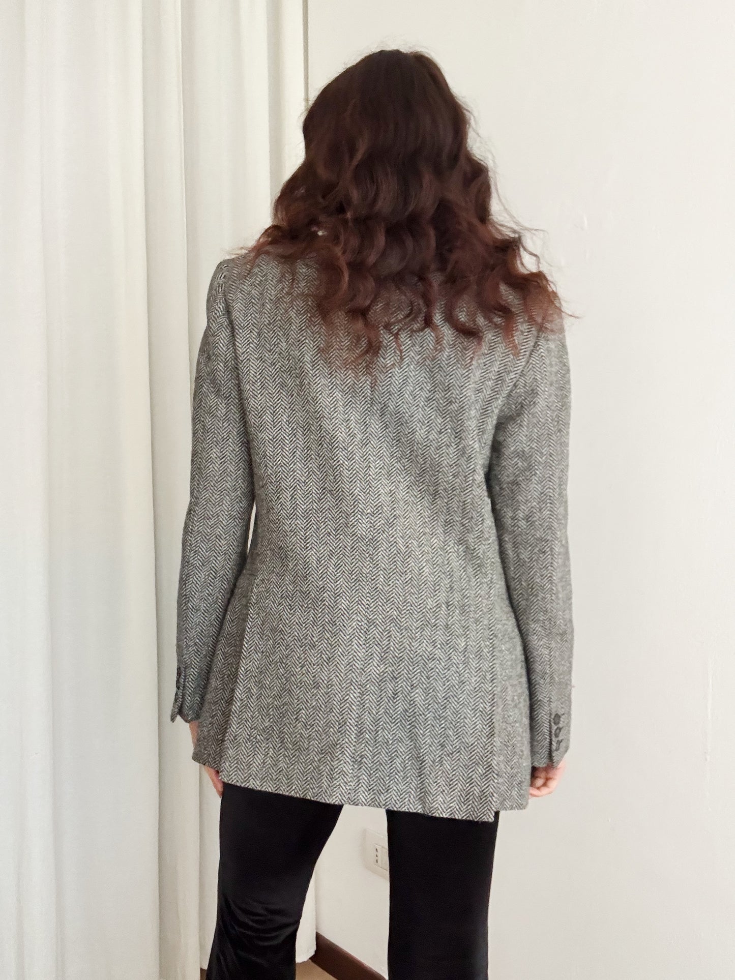 Blazer unisex spigato grigio 48