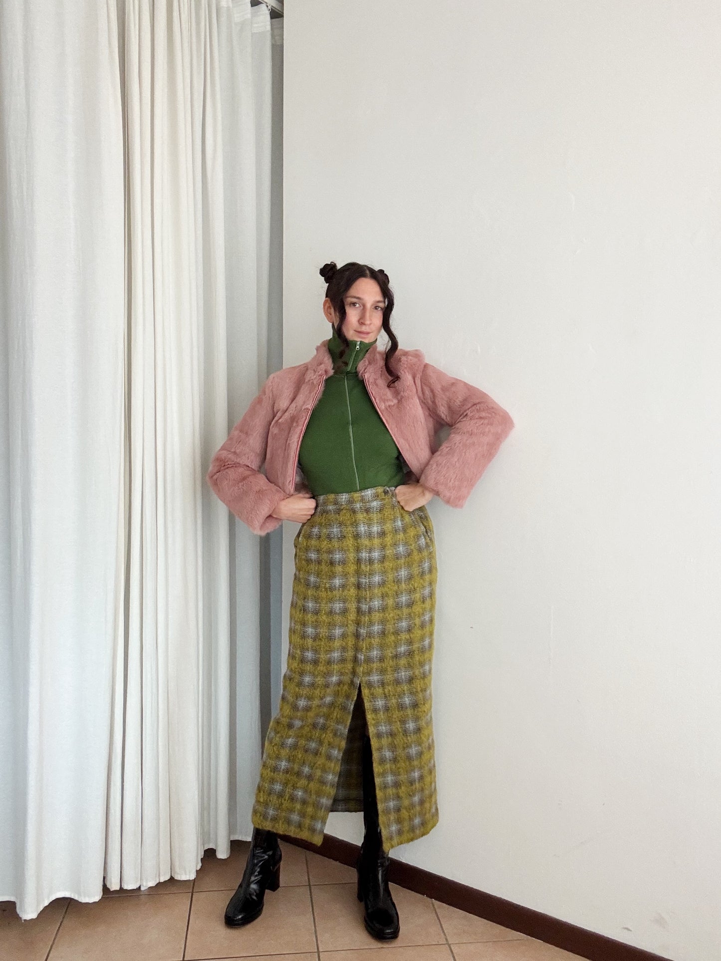 Gonna lunga lana mohair 44