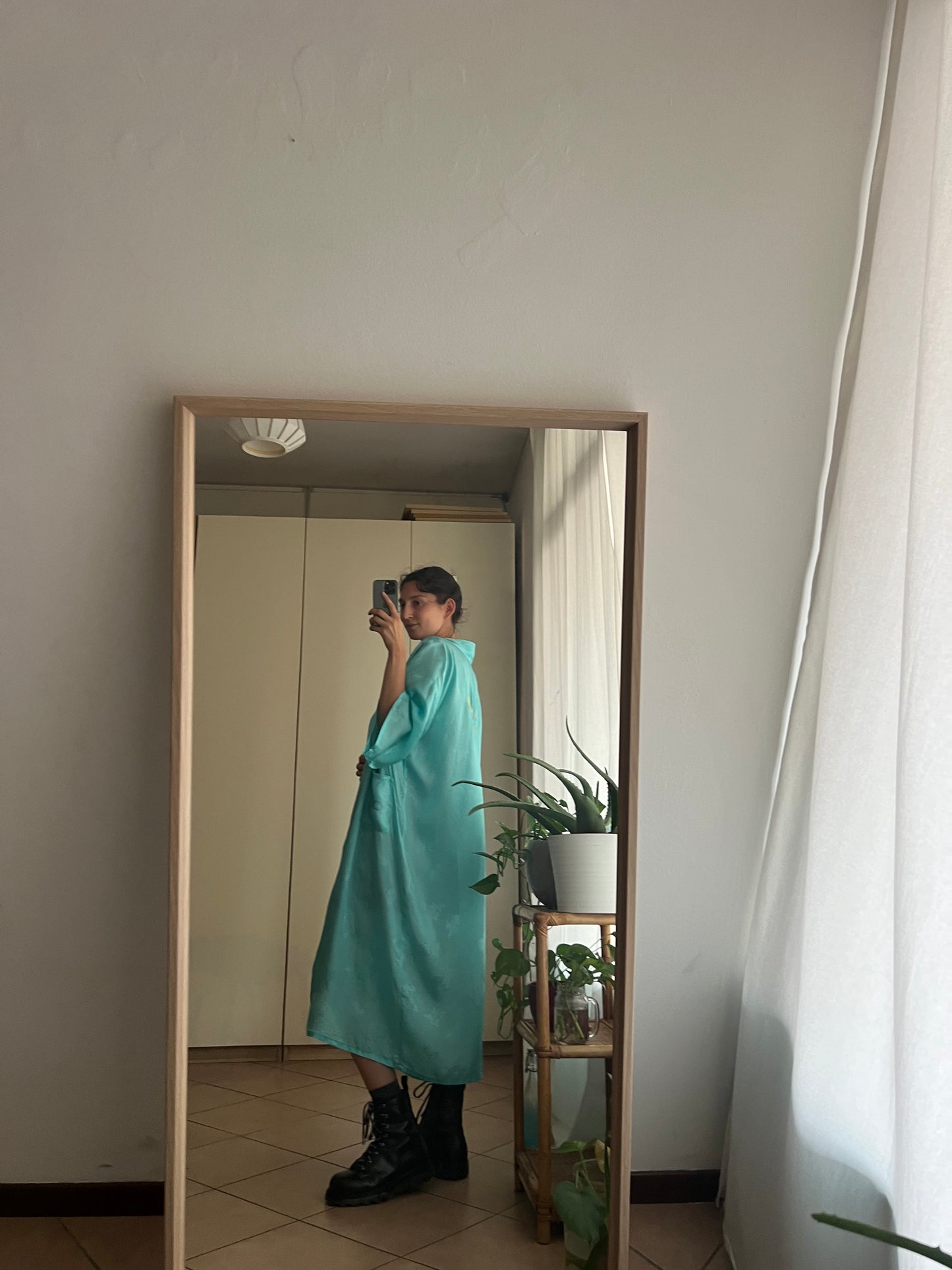 Kimono turchese cinese
