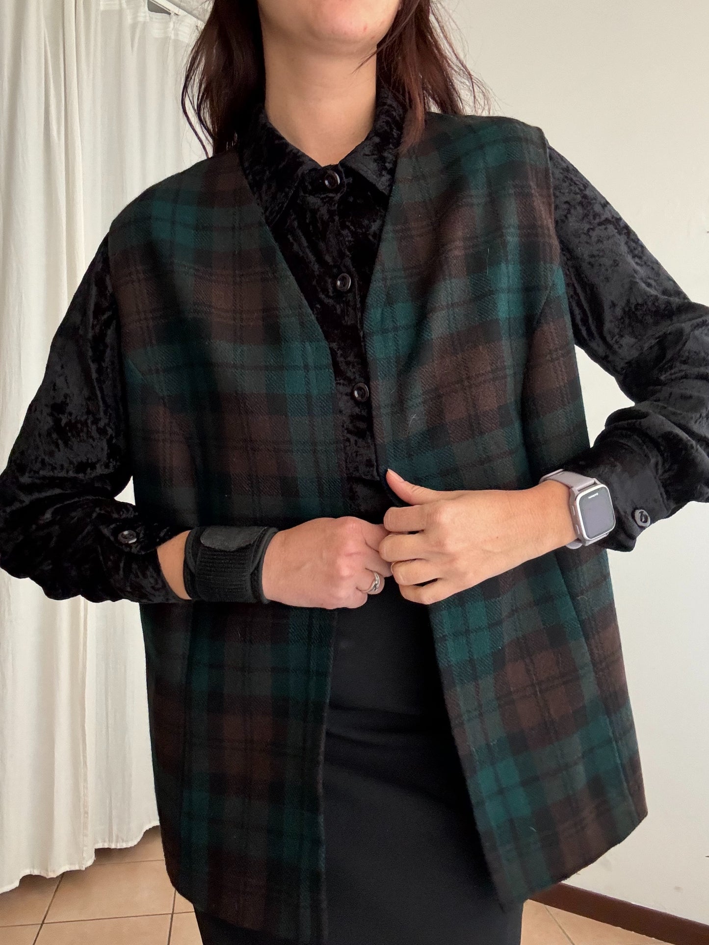 Gilet tartan XL