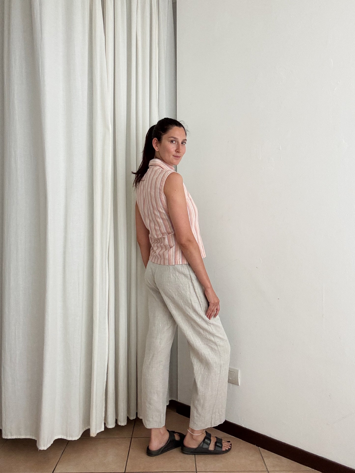Pantaloni lino M/L