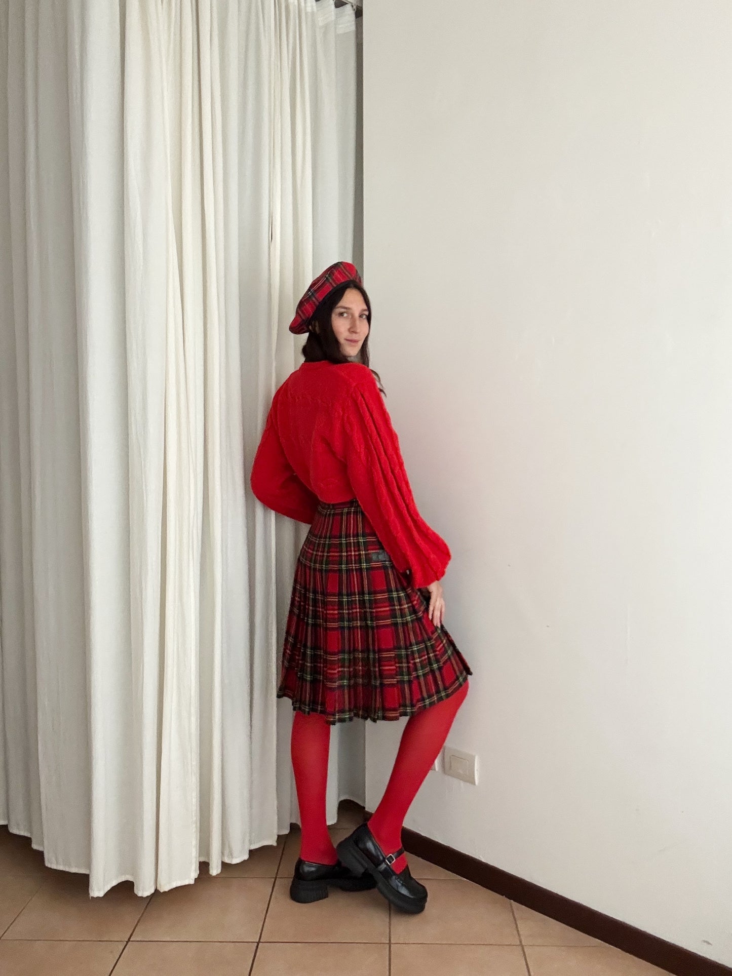 Kilt scozzese rosso M