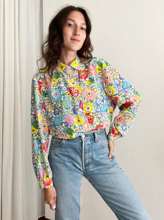 Camicia floreale multicolor