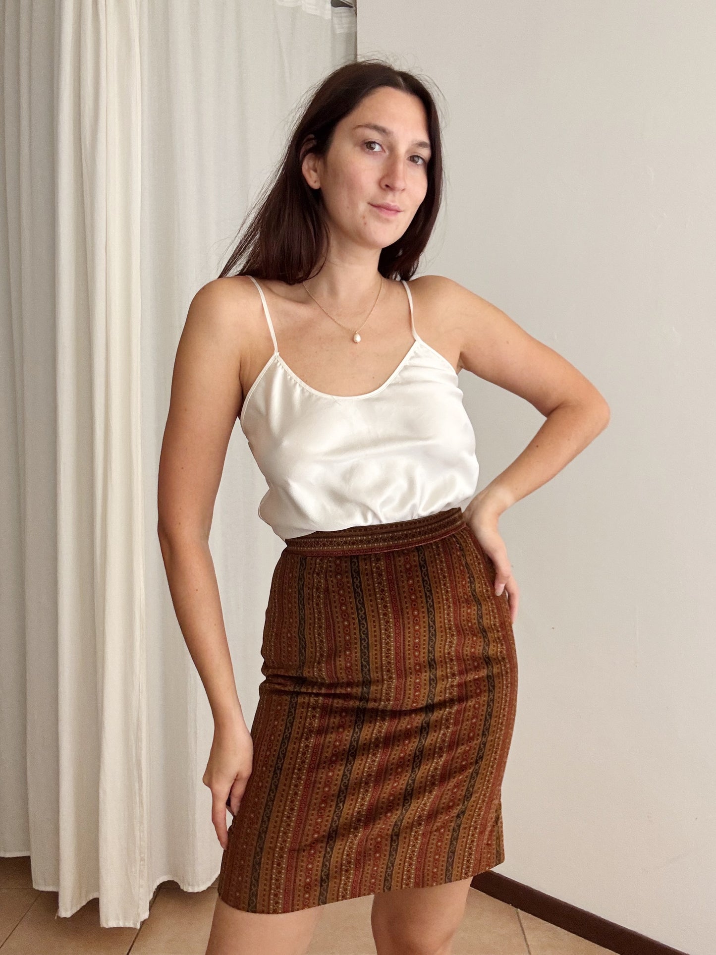 Gonna in velluto autunnale 38/40