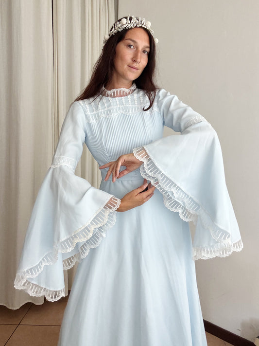Abito da cerimonia azzurro XS