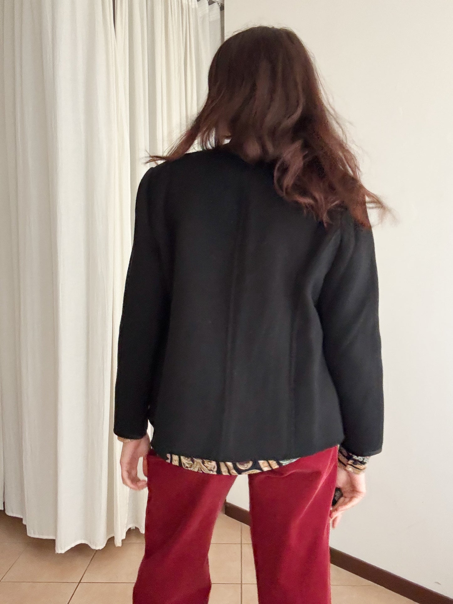 Giacca sartoriale nera M/L