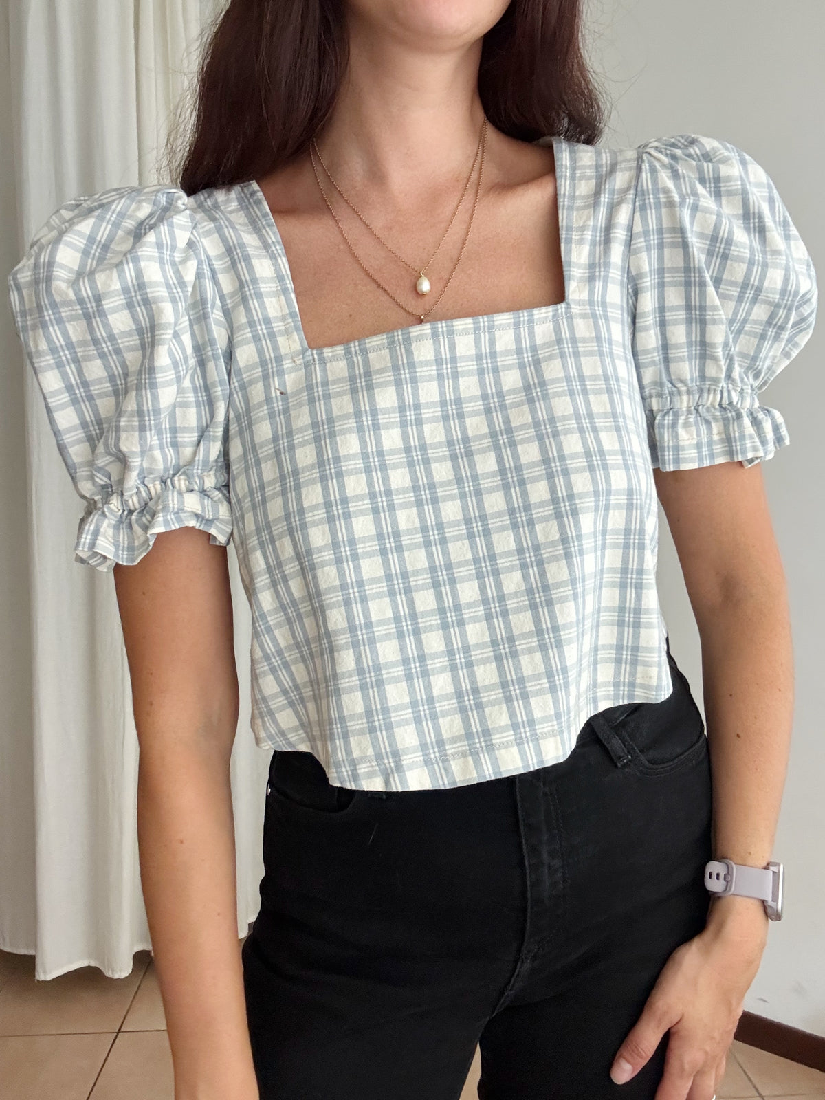 Top azzurro M