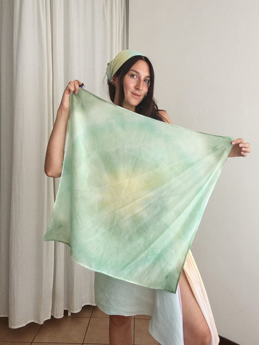 Foulard seta tiedye 65x66