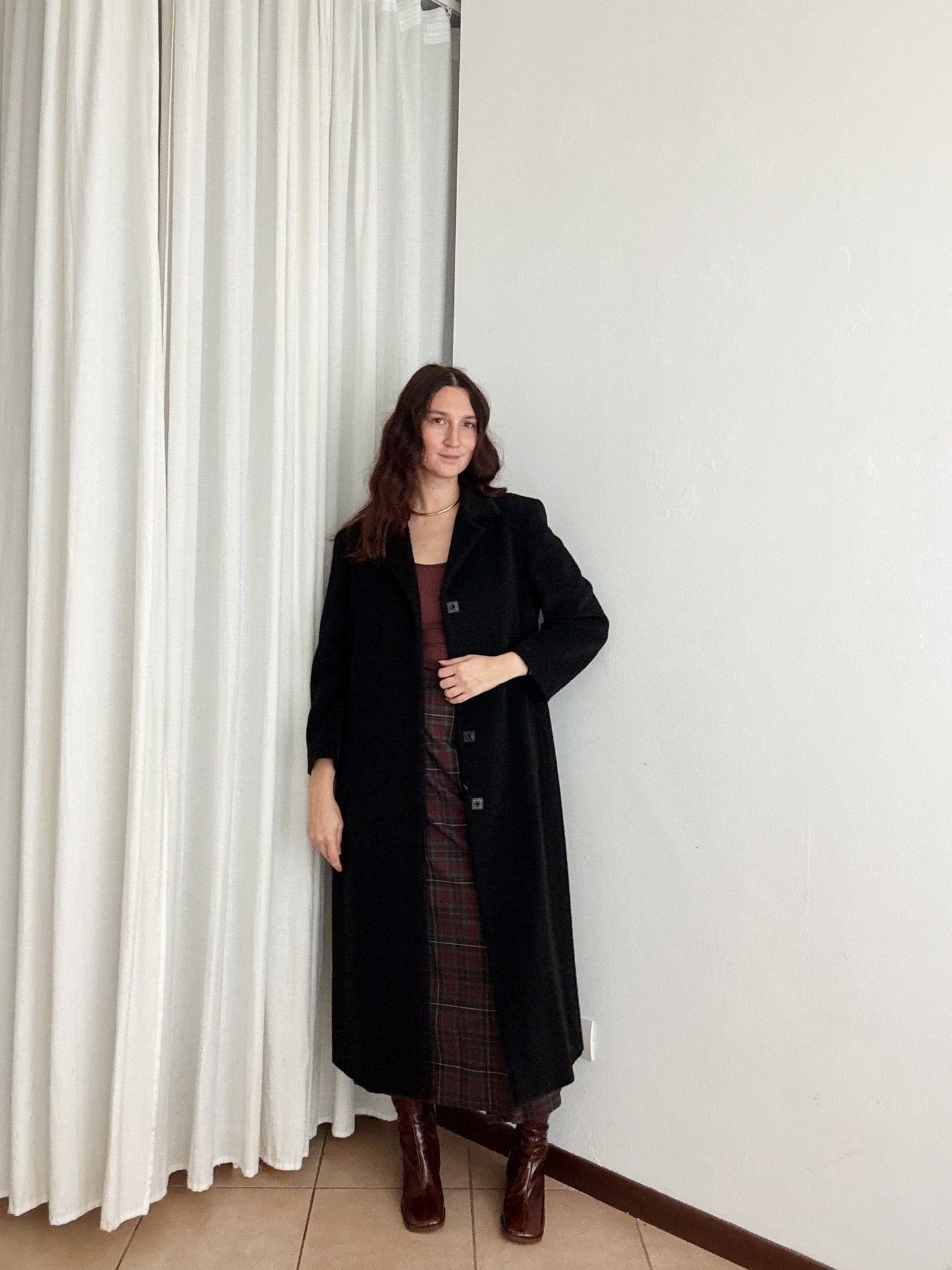 Cappotto lungo nero L