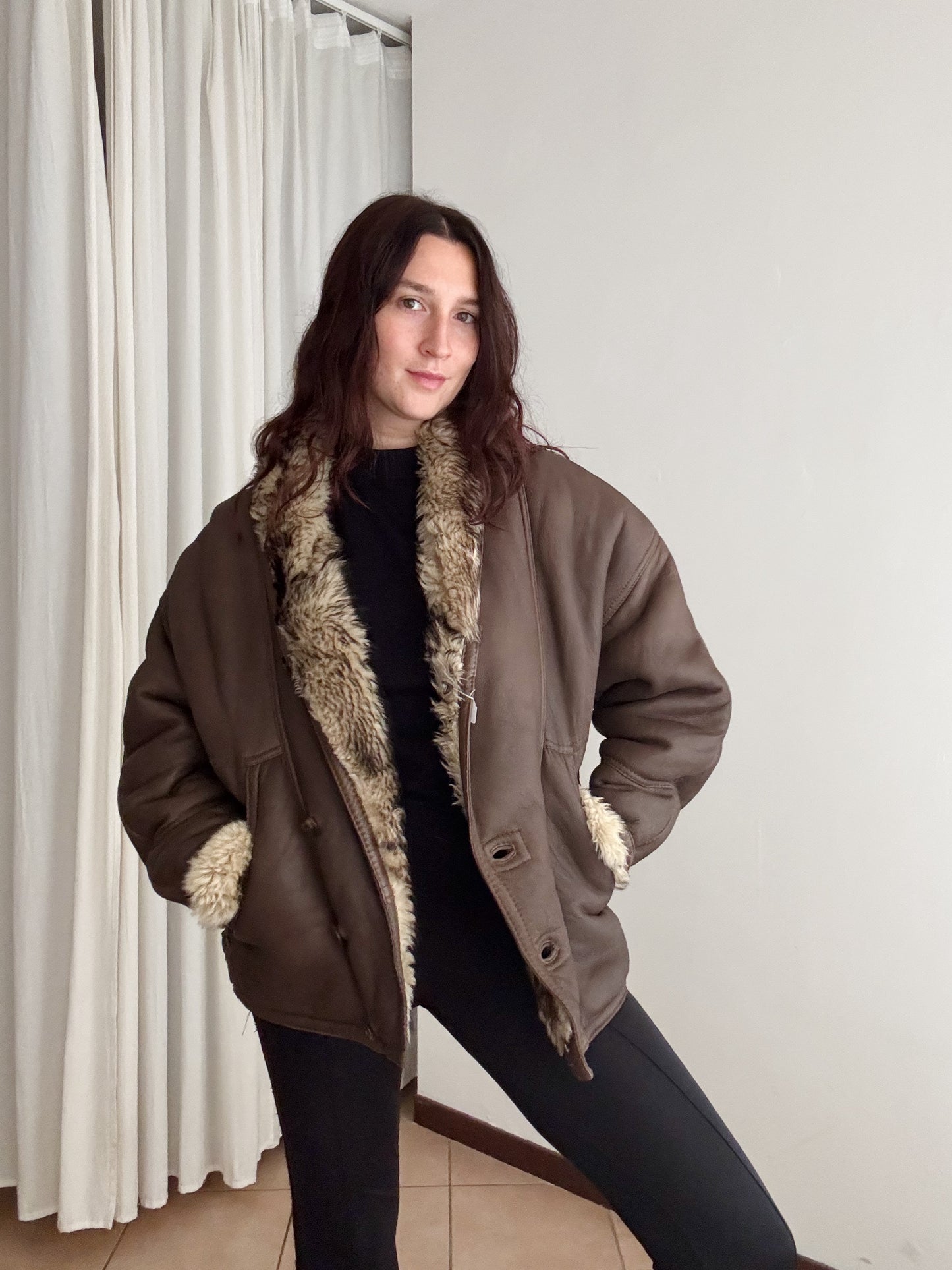 Montone unisex marrone M