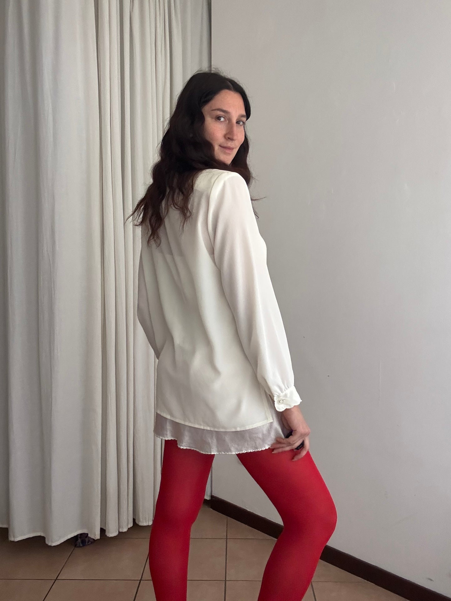 Camicia bianca farfalle 42/44