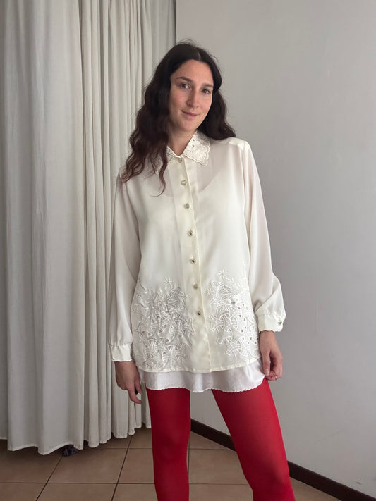 Camicia bianca farfalle 42/44