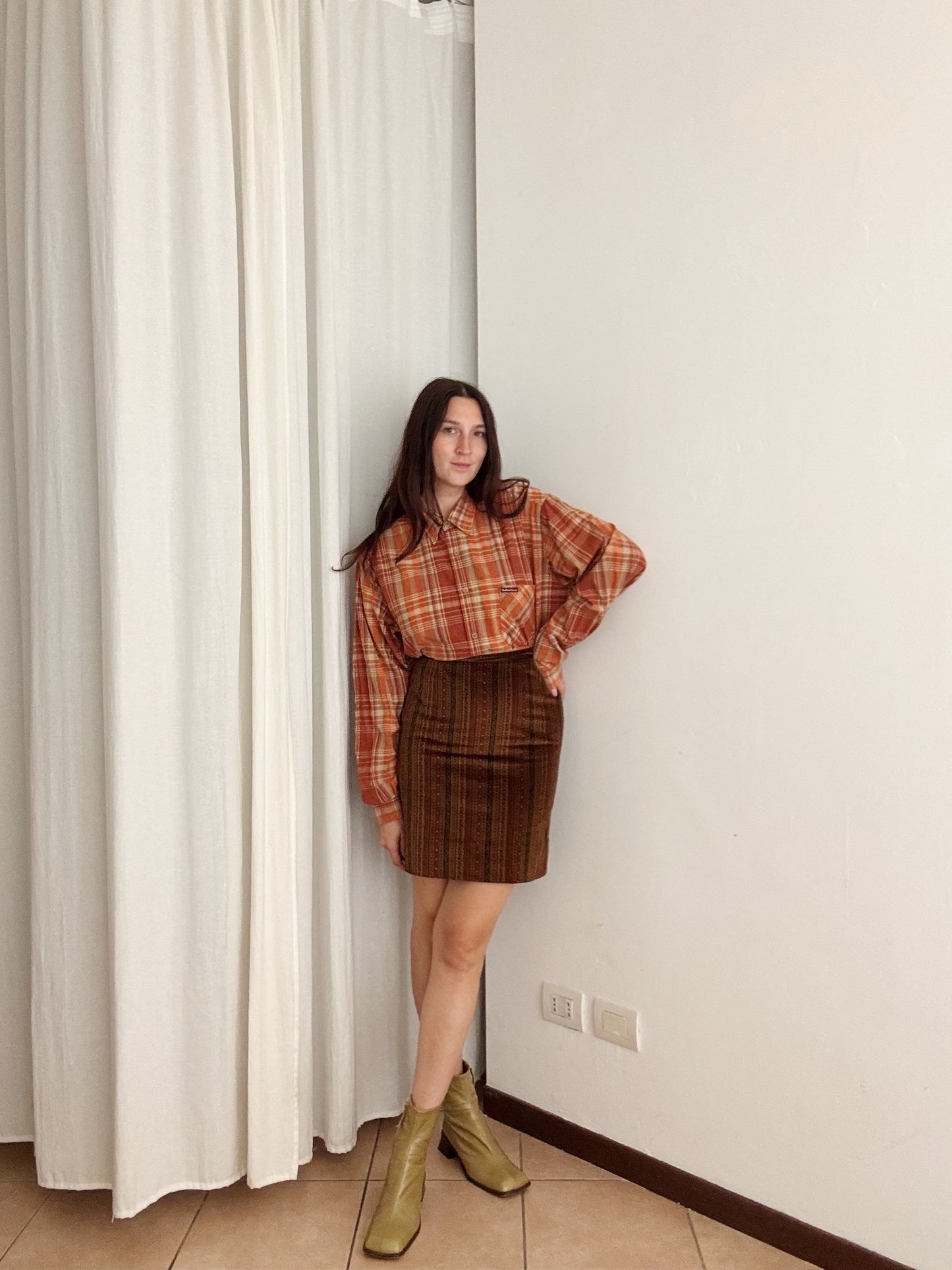 Gonna in velluto autunnale 38/40