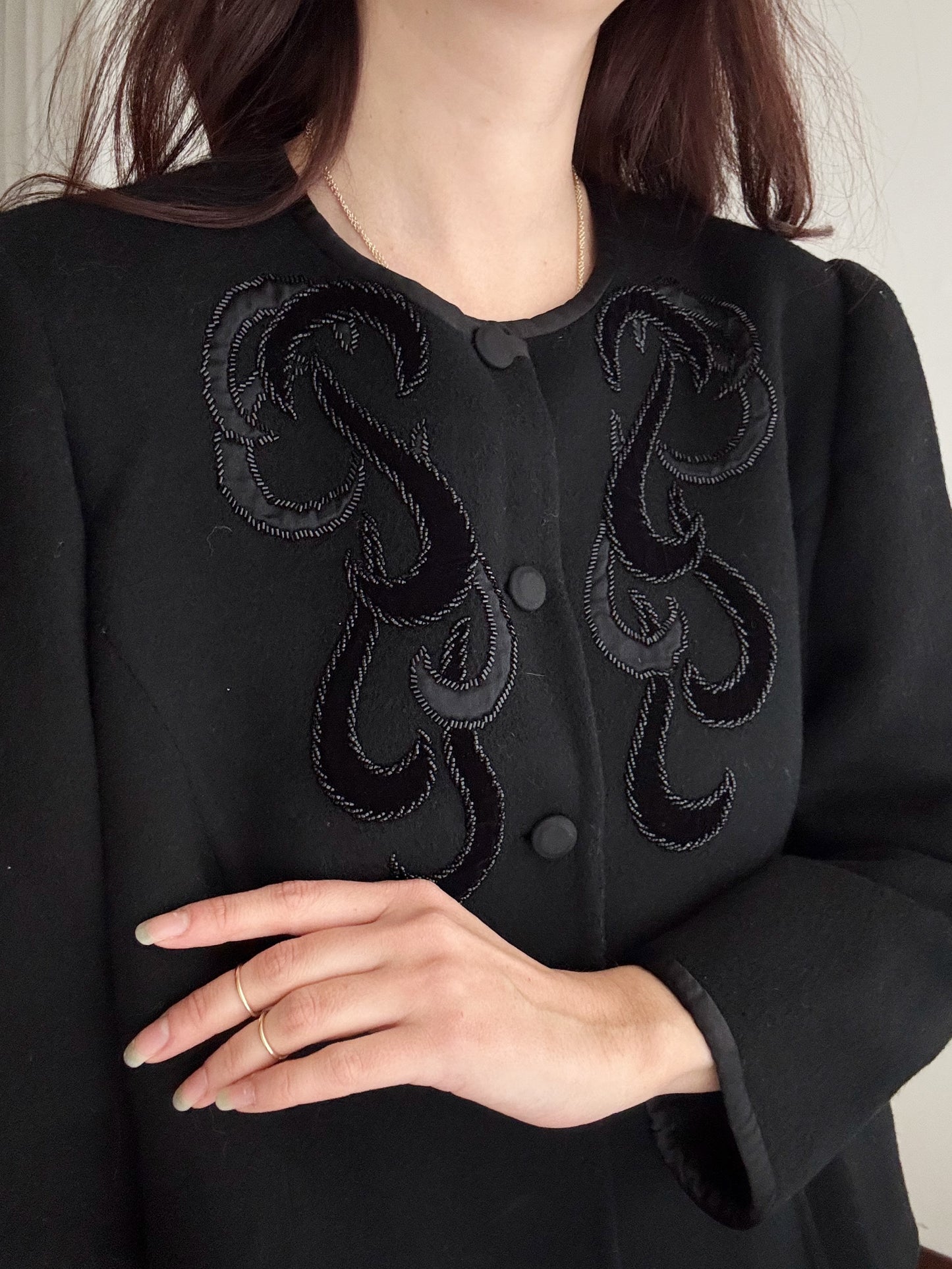 Giacca sartoriale nera M/L