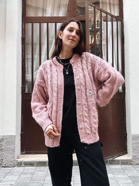 Maglione rosa L