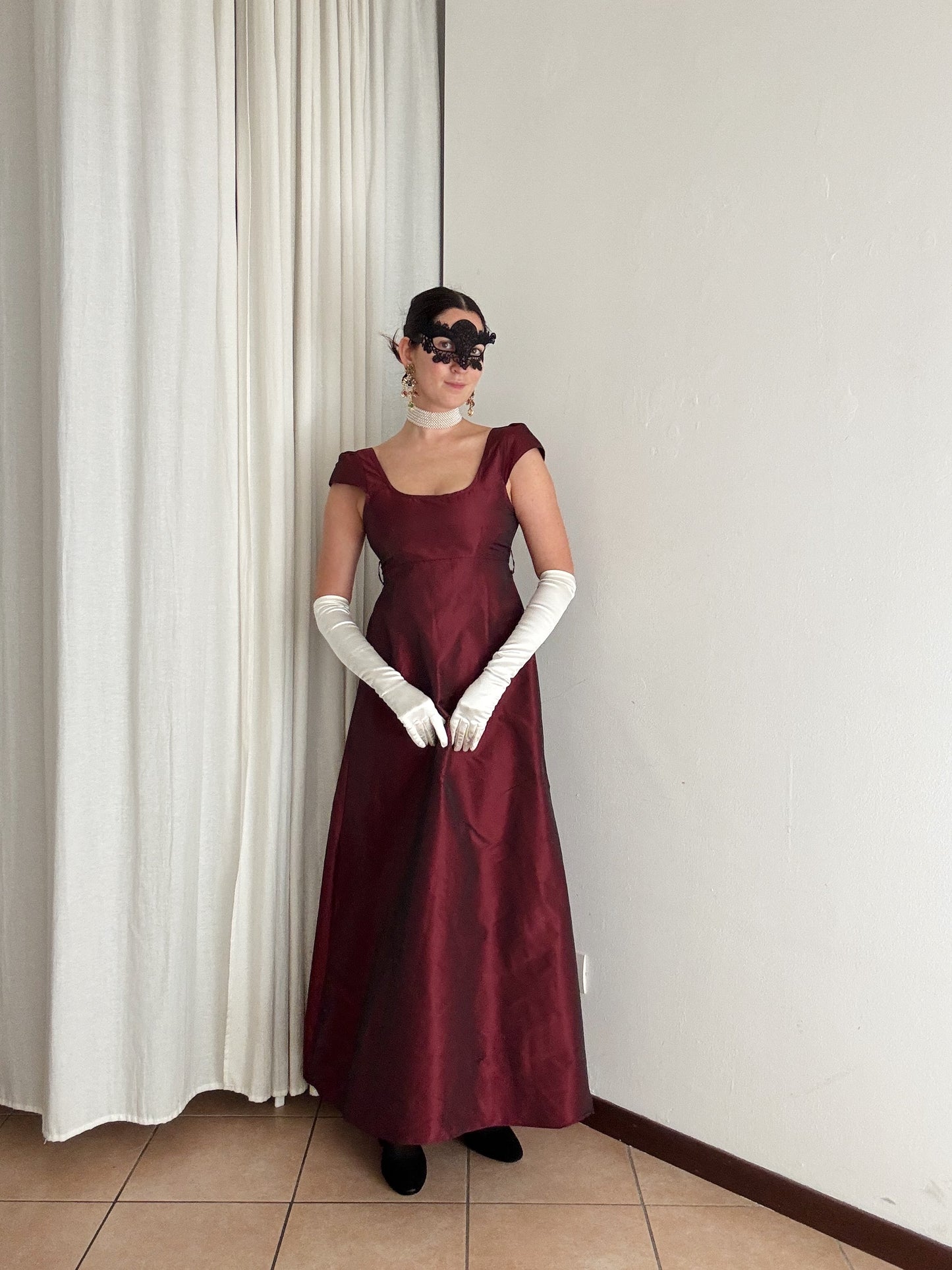 Abito bordeaux XS