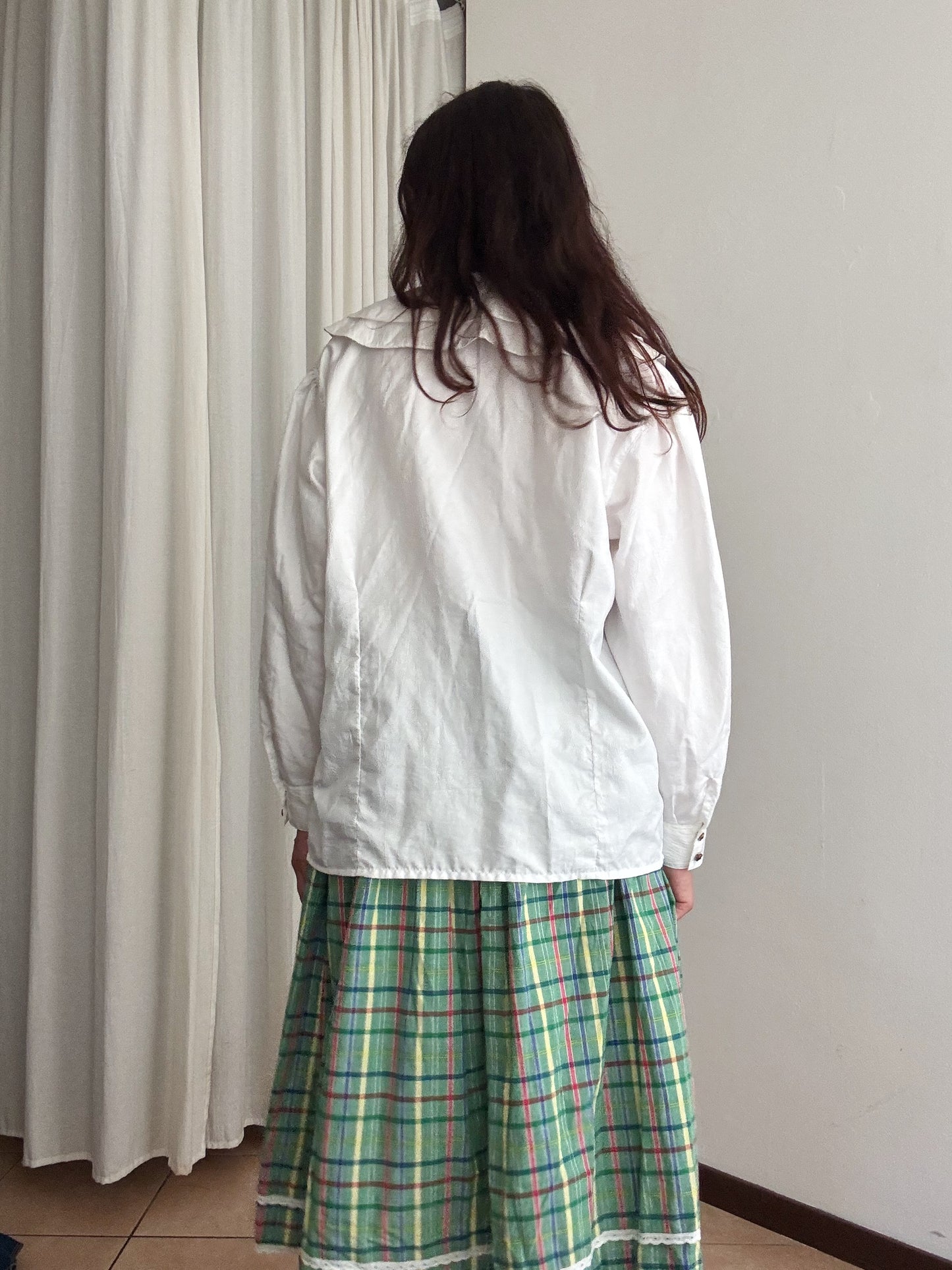 Camicia con maxi colletto L