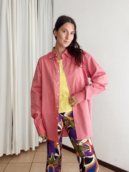 Camicia rosa da uomo XL