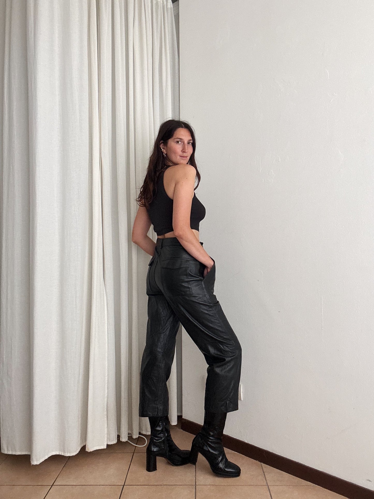 Pantaloni pelle 44