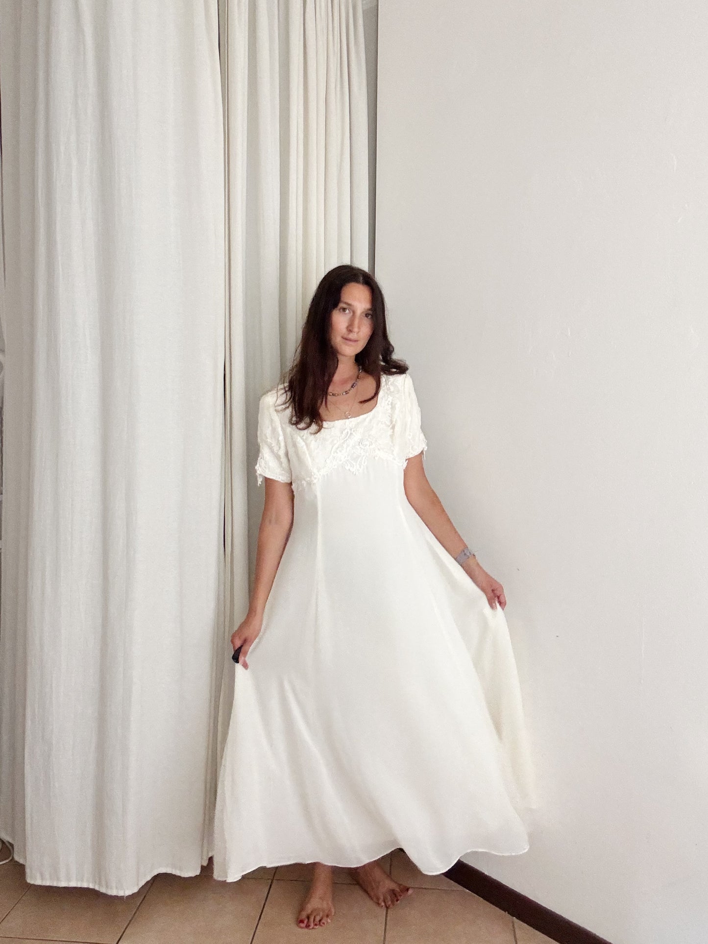Abito lungo bianco M/L