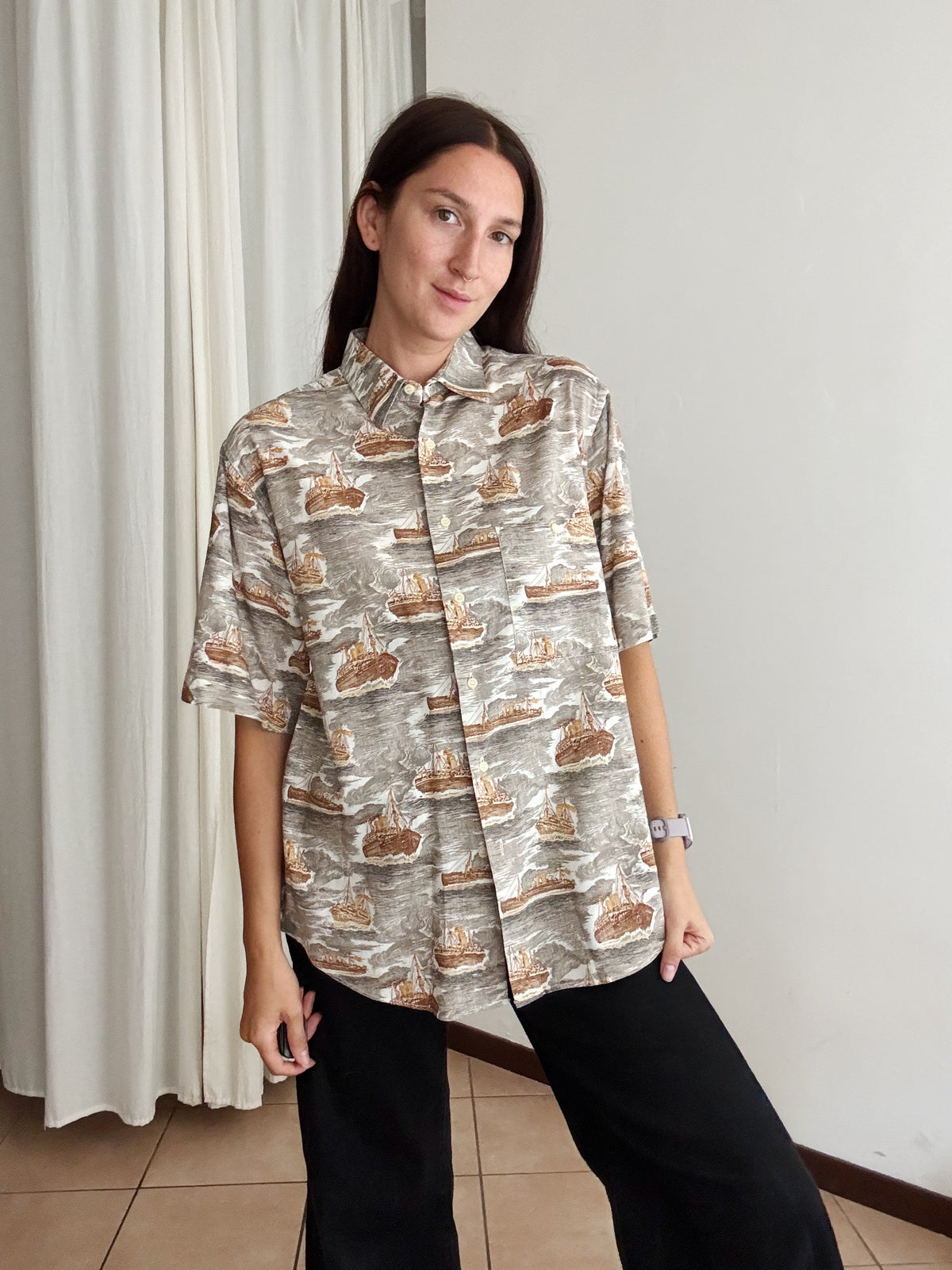 Camicia uomo barche M