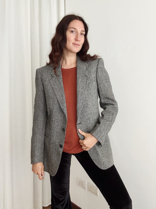 Blazer unisex spigato grigio 48