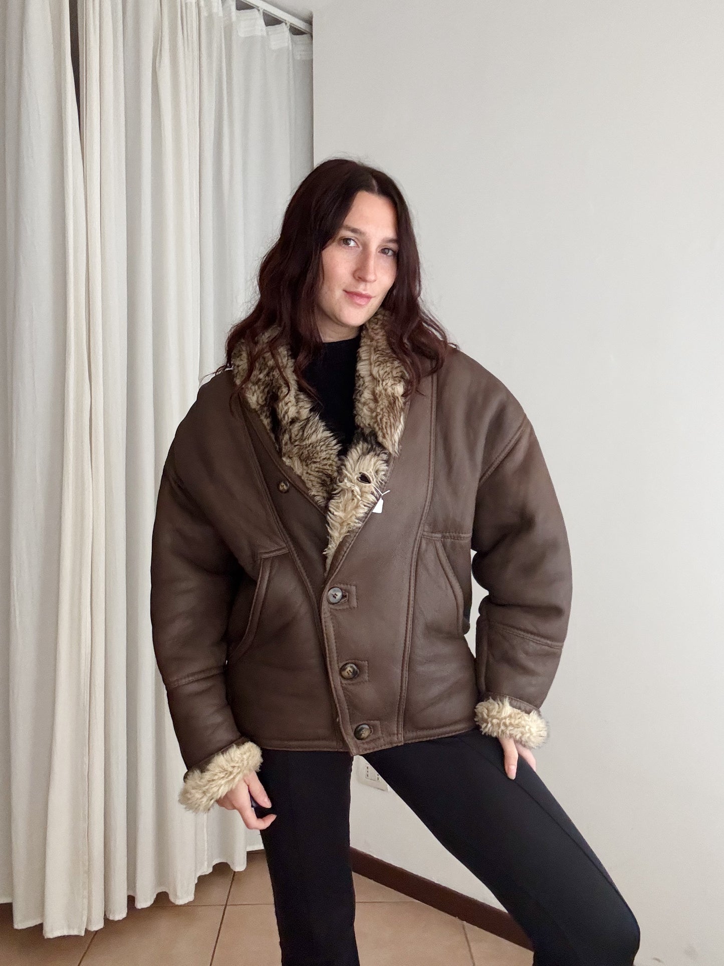 Montone unisex marrone M