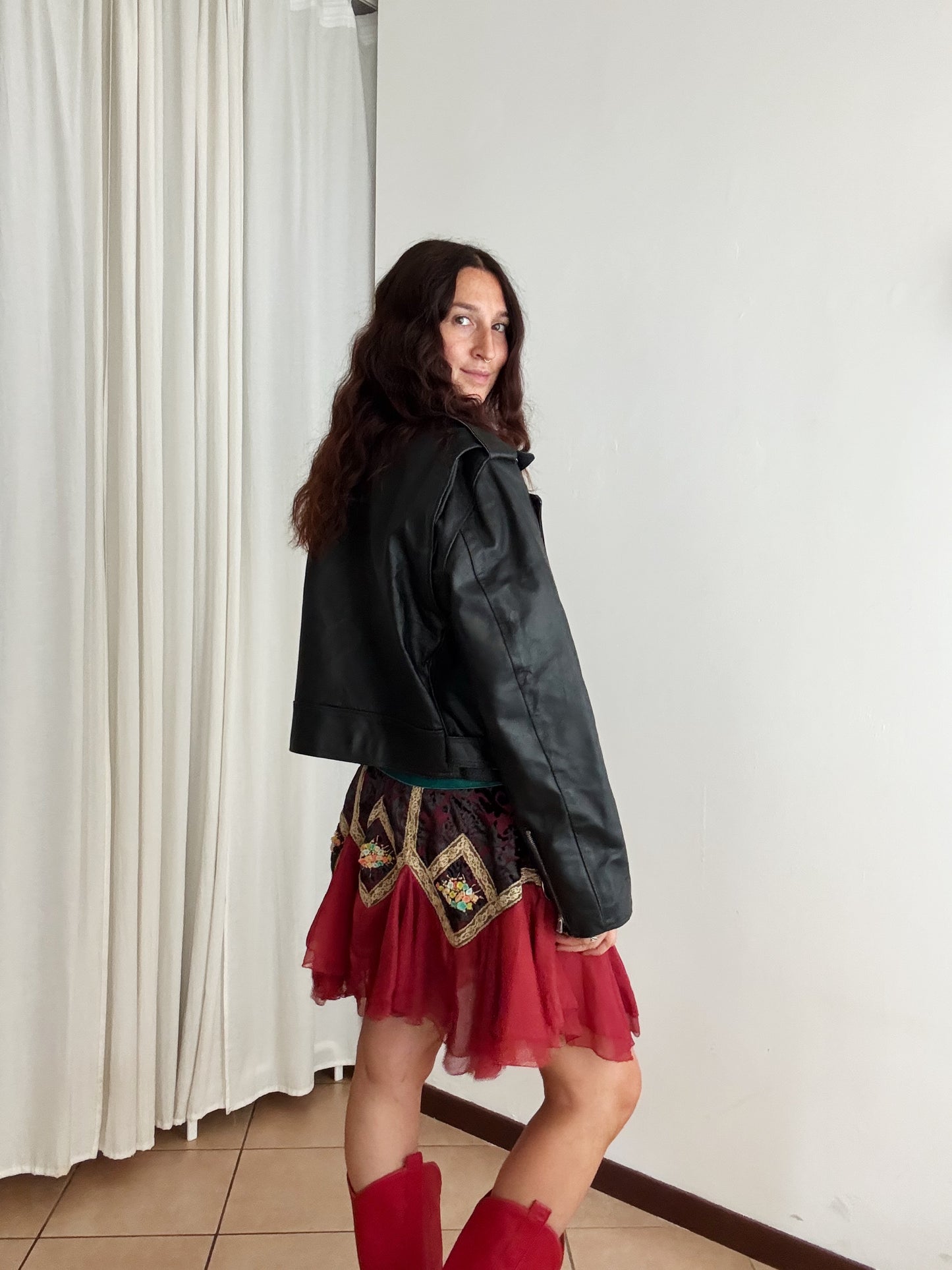 Chiodo in pelle unisex 52