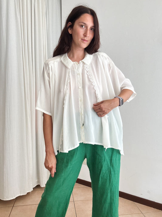 Camicia misto seta XL