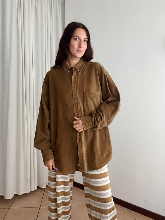 Camicia uomo in velluto XL