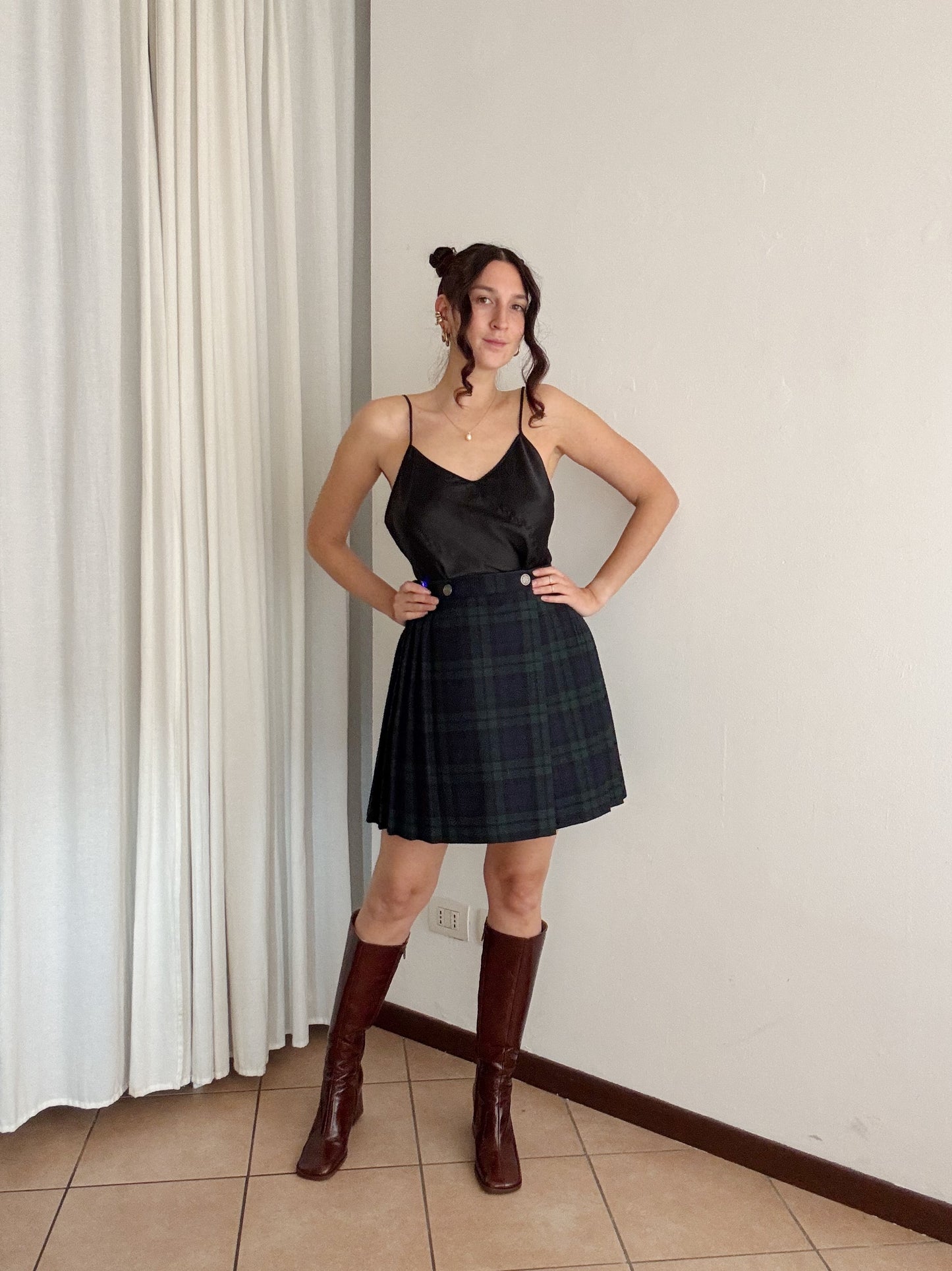 Gonna portafoglio tartan S
