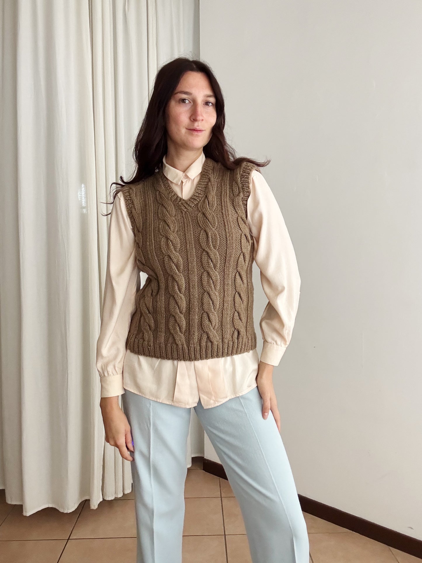 Gilet marrone S/M