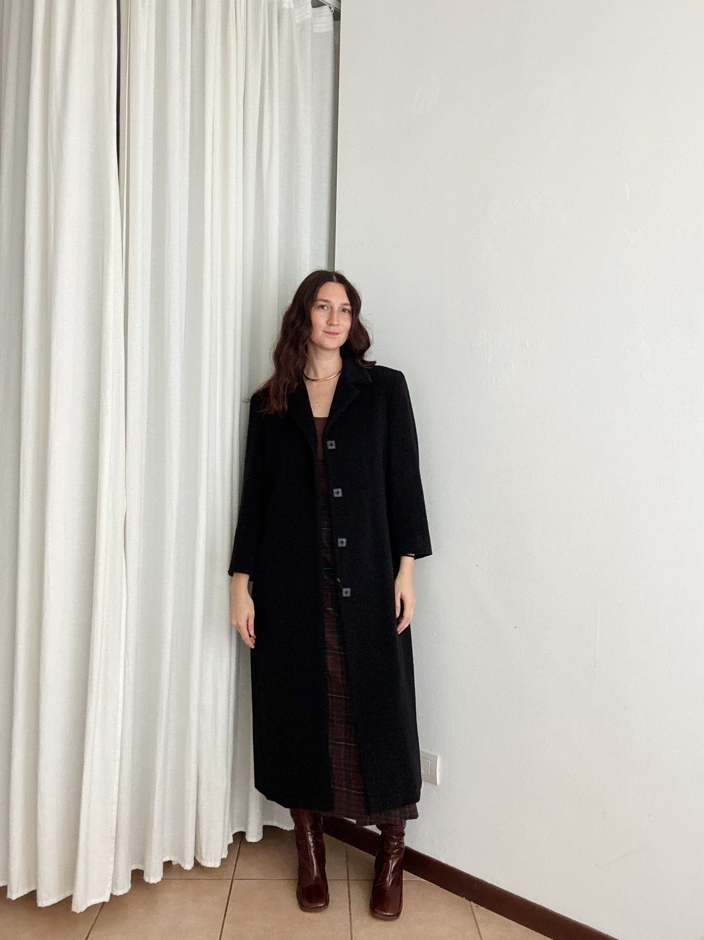 Cappotto lungo nero L