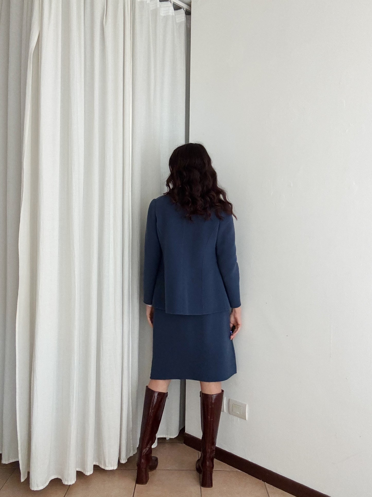 Completo lana blu 42