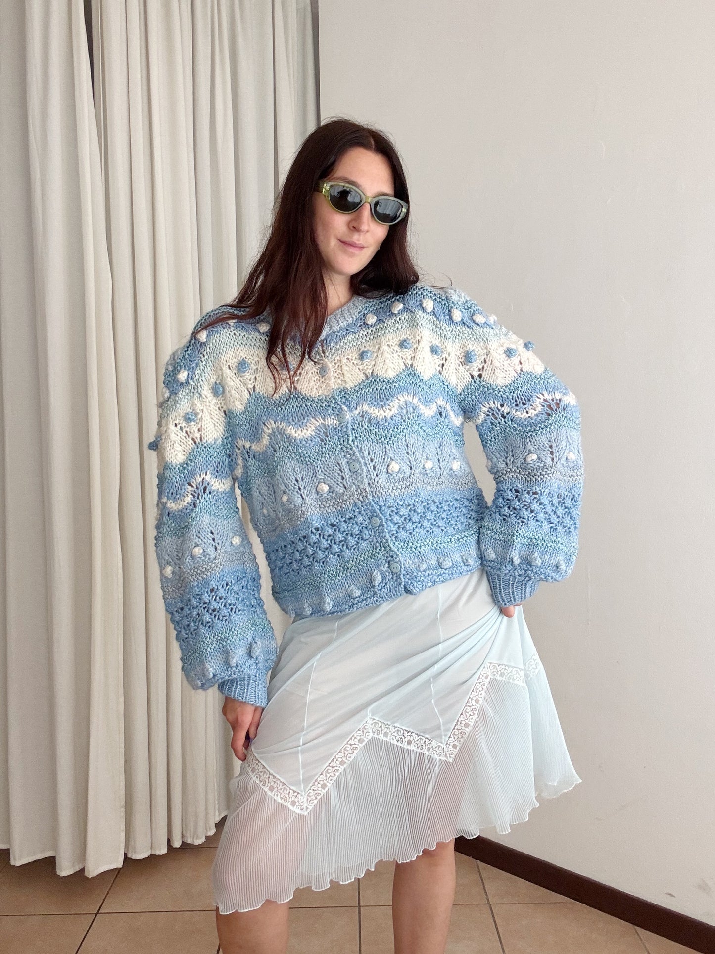 Cardigan azzurro M/L