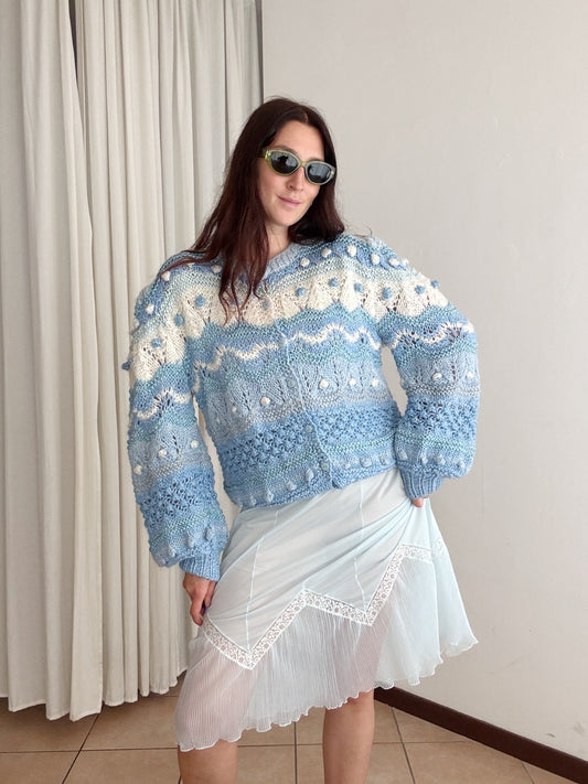 Cardigan azzurro M/L