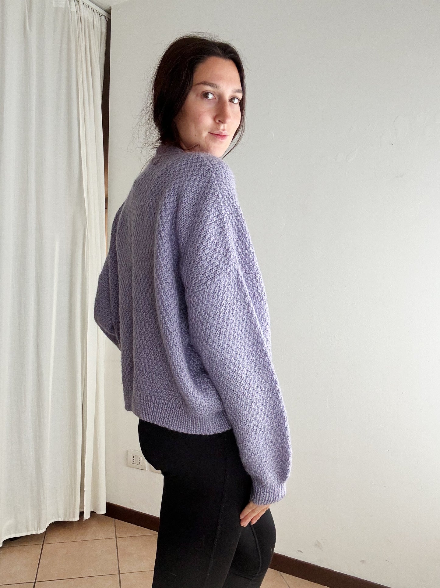 Cardigan lilla L