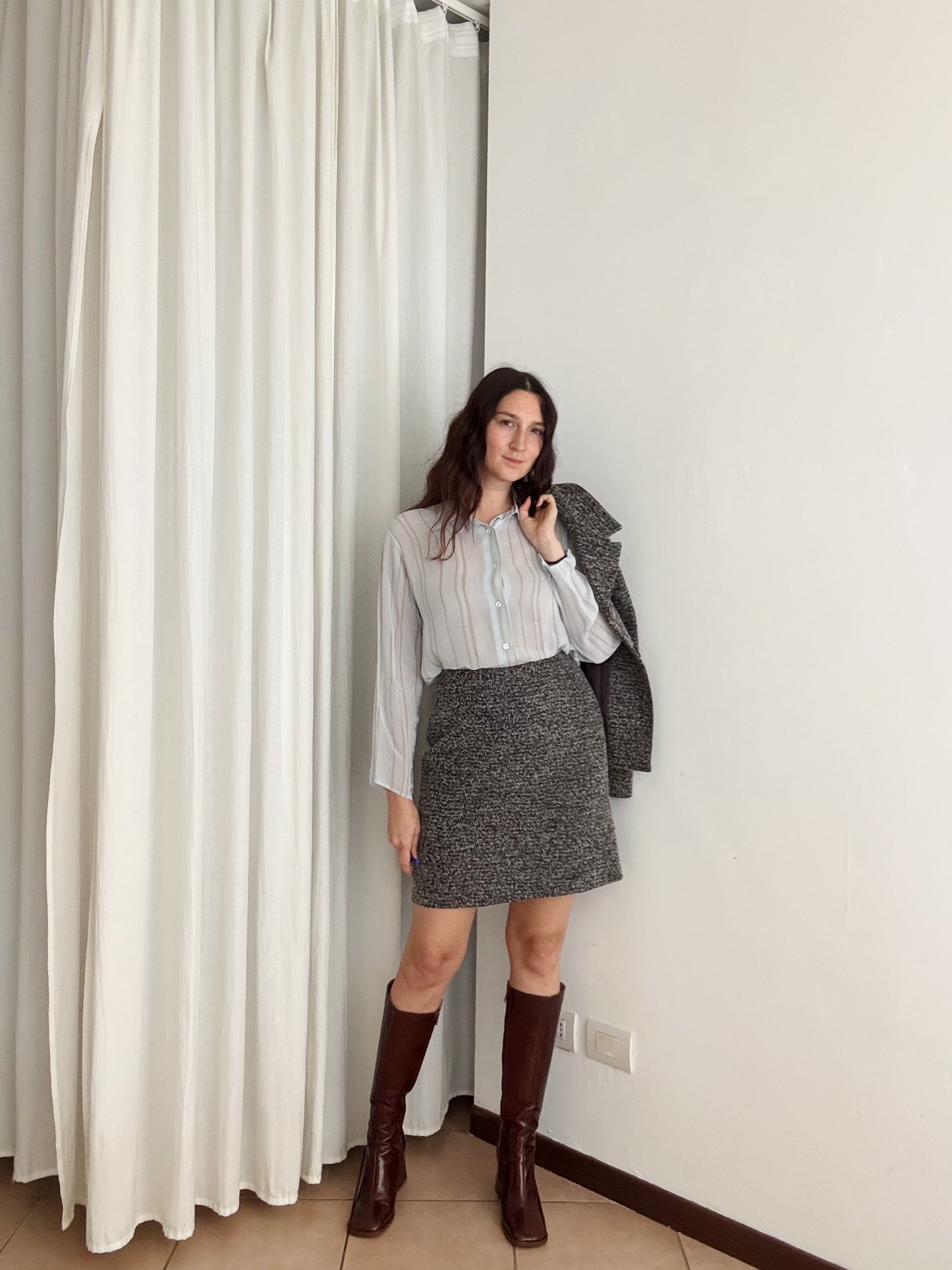 Completo lana grigio 42