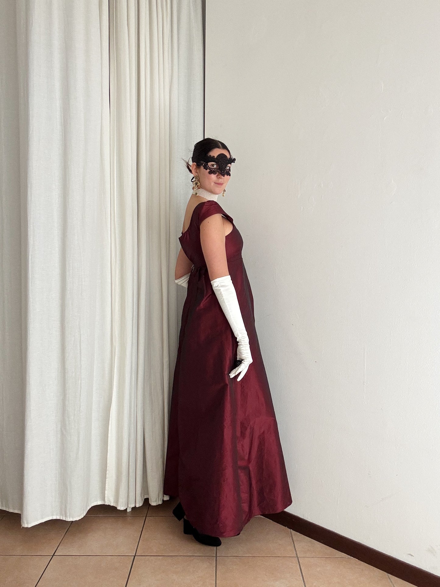 Abito bordeaux XS