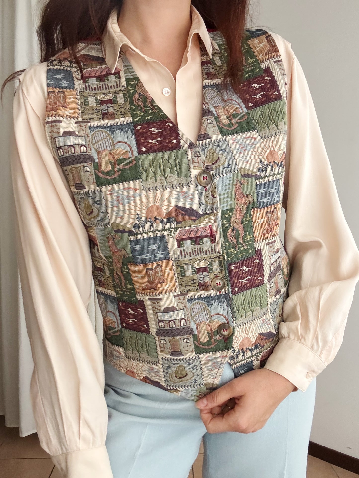 Gilet cowboy L