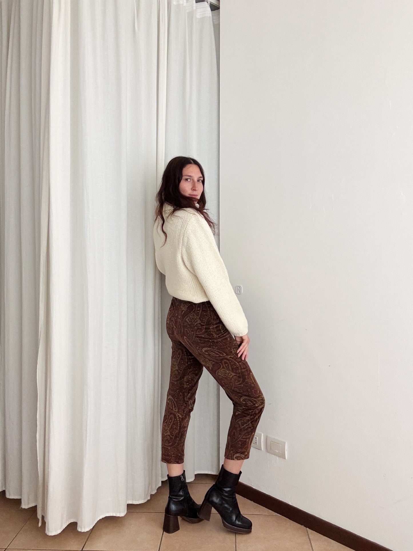 Pantaloni in velluto S