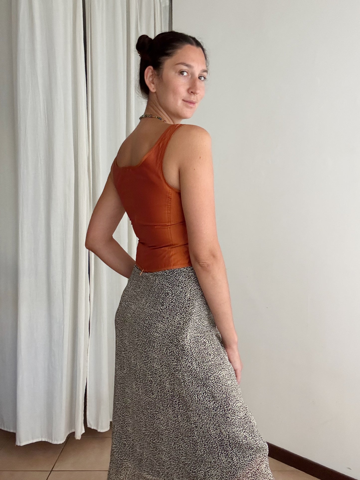 Top in seta Blunauta s