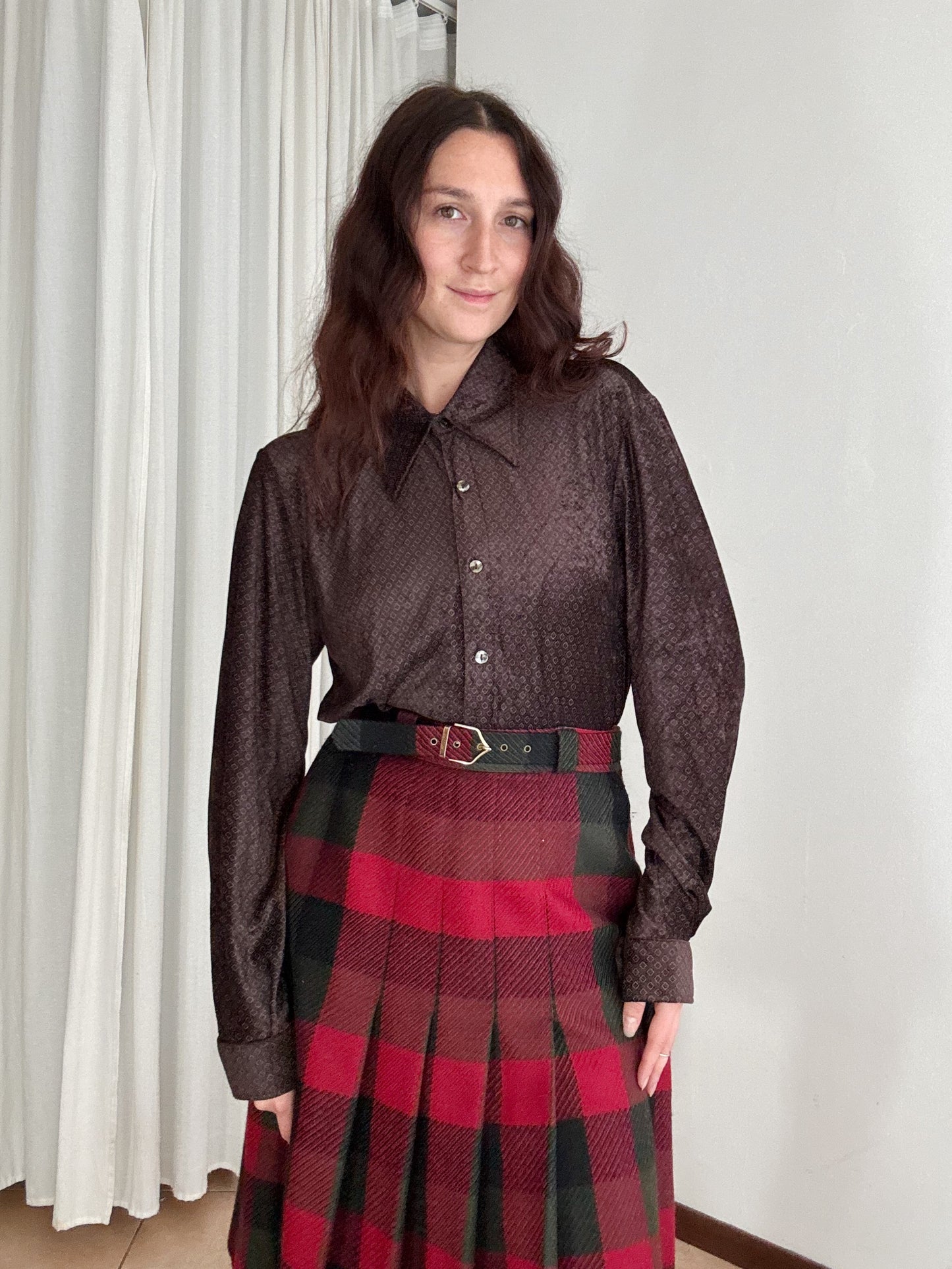 Camicia uomo in velluto XL