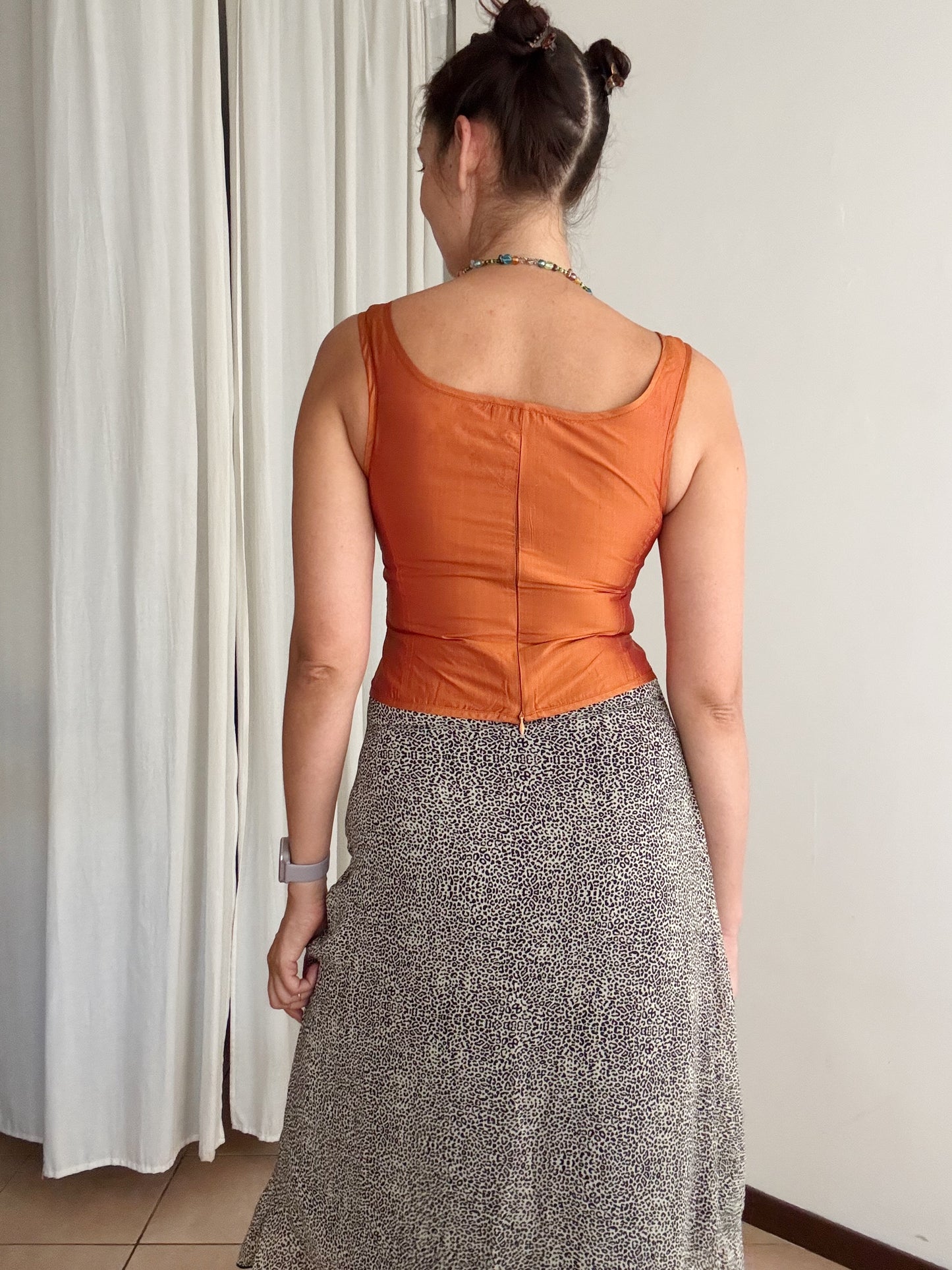 Top in seta Blunauta s